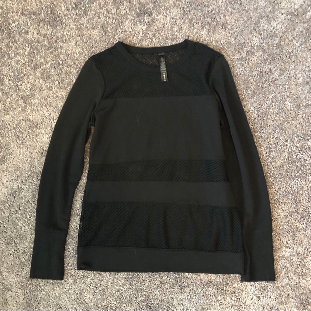 Mesh long sleeve shirt